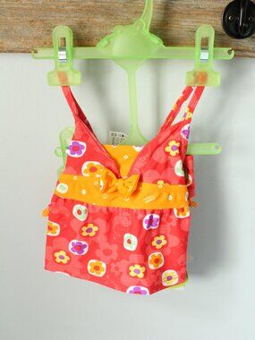 Gagou Tagou Size 18M Tankini Set Coral/Orange